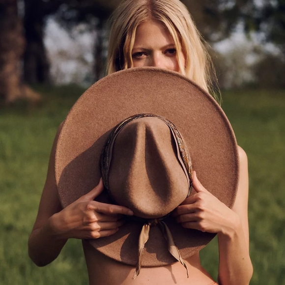 Bandana Cover Band Wool Felt Fedora - Picture 11 of 12